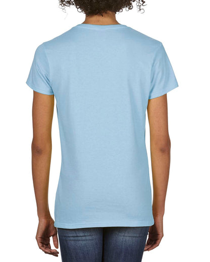 PREMIUM COTTON ®  LADIES' V-NECK T-SHIRT - Light Blue - Additional