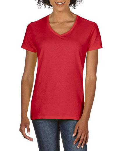 PREMIUM COTTON ®  LADIES' V-NECK T-SHIRT - Red - Main