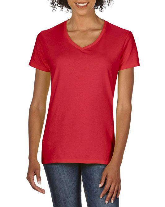 PREMIUM COTTON ®  LADIES' V-NECK T-SHIRT - Red - Main