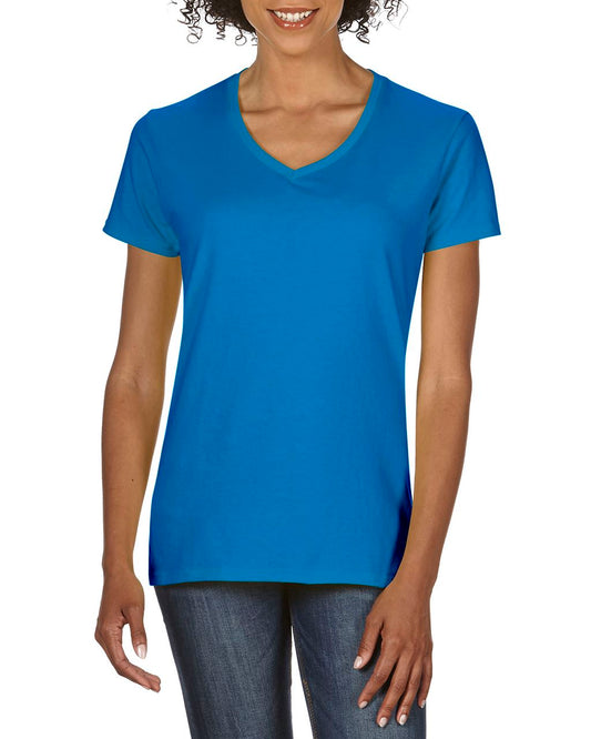 PREMIUM COTTON ®  LADIES' V-NECK T-SHIRT - Sapphire - Main