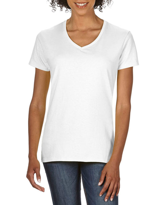 PREMIUM COTTON ®  LADIES' V-NECK T-SHIRT - White - Main