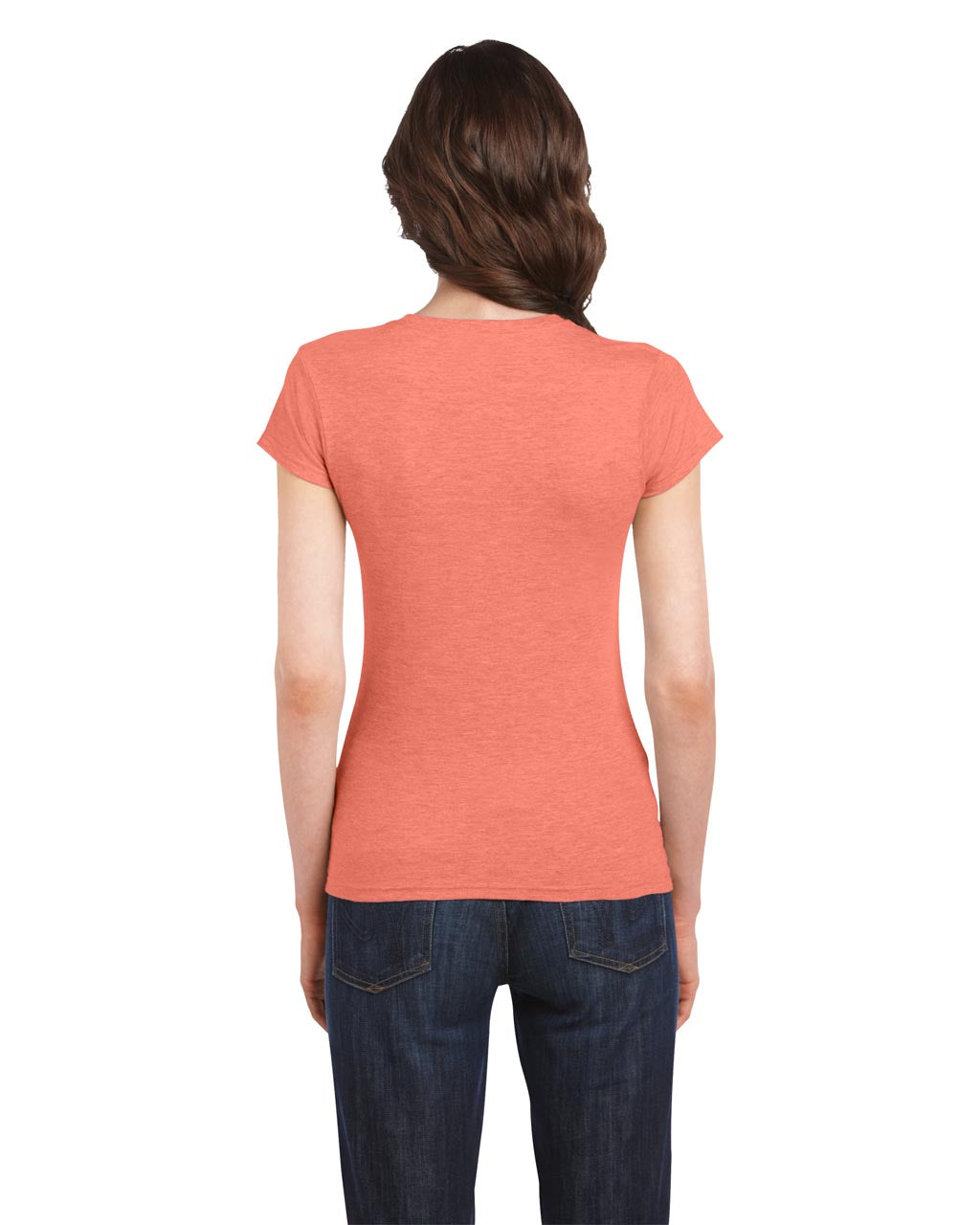SOFTSTYLE ®  LADIES' T-SHIRT - Heather Orange - Additional