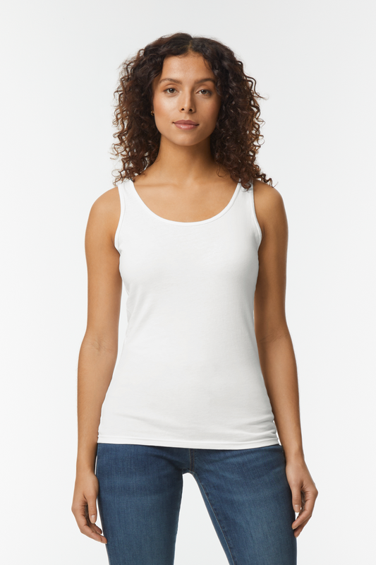 SOFTSTYLE ®  LADIES' TANK TOP - White - Model
