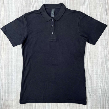 SOFTSTYLE ®  LADIES' DOUBLE PIQUÉ POLO - Charcoal - Model