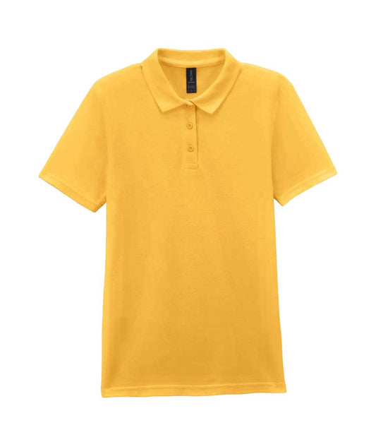 SOFTSTYLE ®  LADIES' DOUBLE PIQUÉ POLO WITH 3 COLOUR-MATCHED BUTTONS - Daisy - colorimageurl