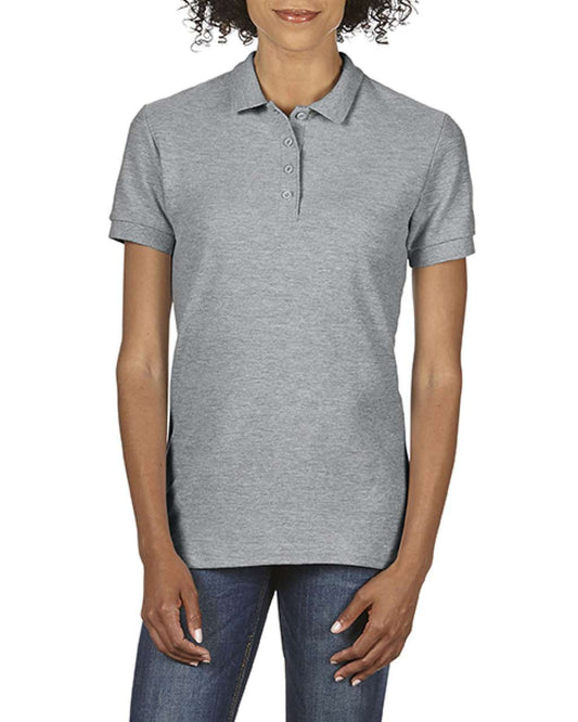 SOFTSTYLE ®  LADIES' DOUBLE PIQUÉ POLO - RS Sport Grey - Main