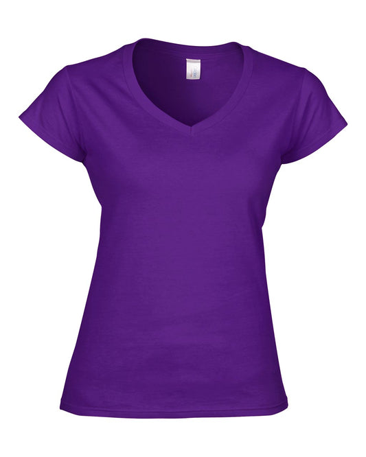 SOFTSTYLE ®  LADIES' V-NECK T-SHIRT - Purple - Main
