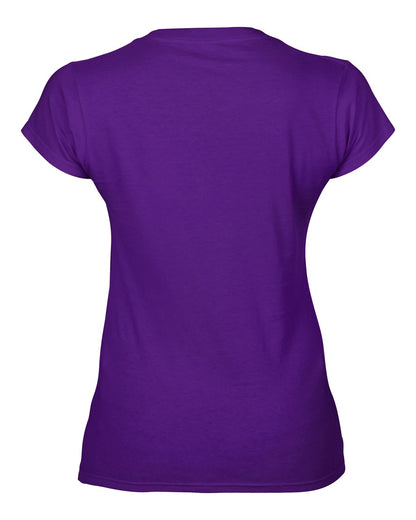 SOFTSTYLE ®  LADIES' V-NECK T-SHIRT - Purple - Additional