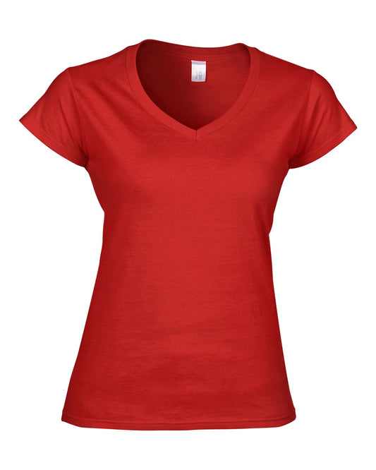 SOFTSTYLE ®  LADIES' V-NECK T-SHIRT - Red - Main