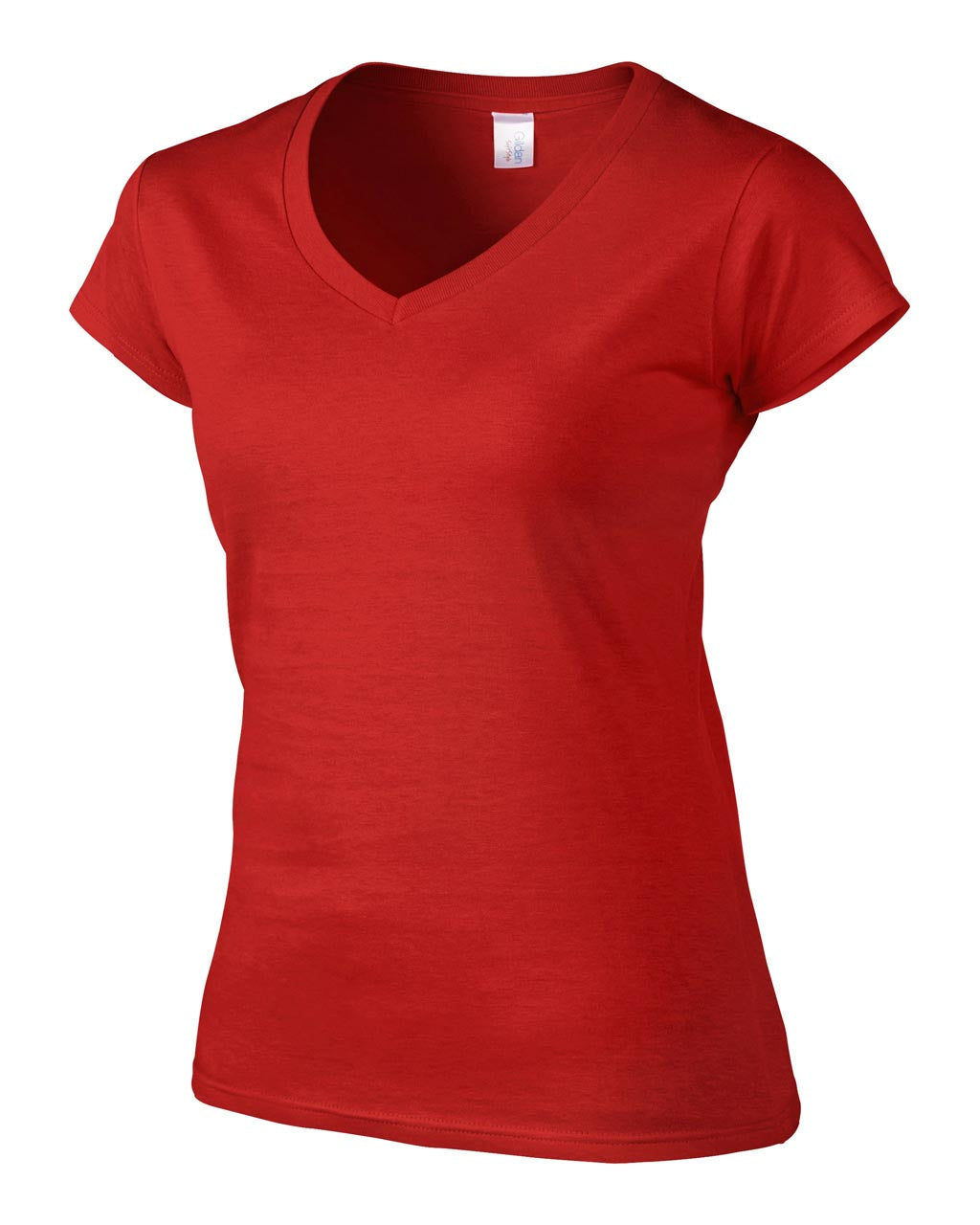 SOFTSTYLE ®  LADIES' V-NECK T-SHIRT - Red - Additional