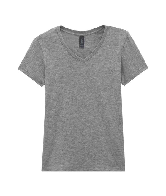 SOFTSTYLE ®  LADIES' V-NECK T-SHIRT - RS Sport Grey - Main