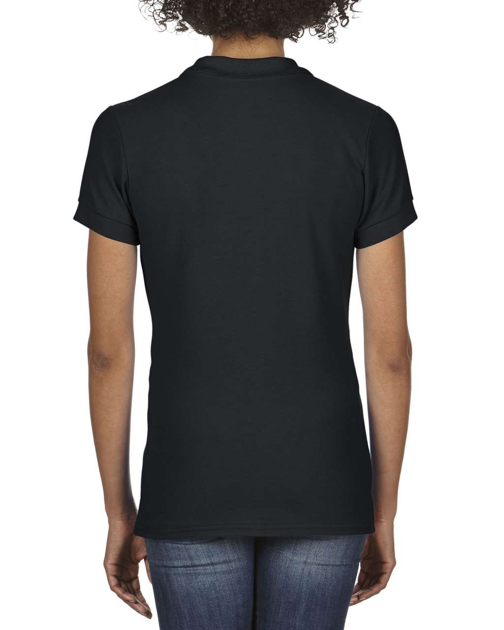 PREMIUM COTTON ®  LADIES' DOUBLE PIQUÉ POLO - Black - Additional