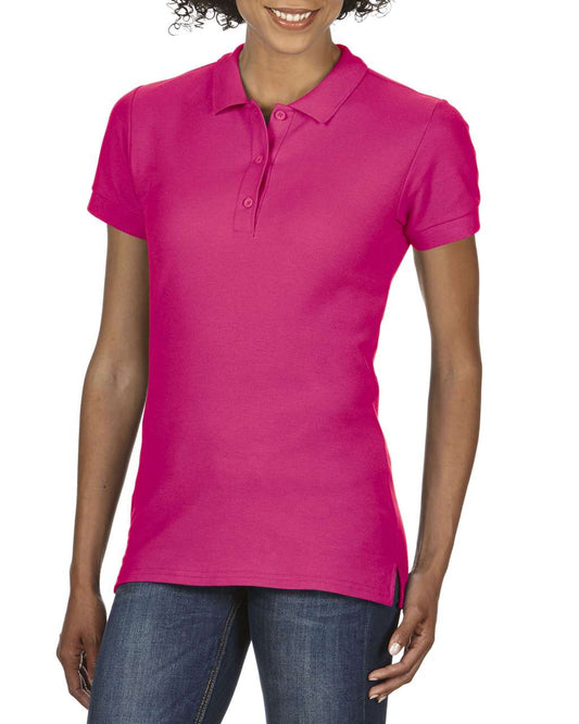 PREMIUM COTTON ®  LADIES' DOUBLE PIQUÉ POLO - Heliconia - Main