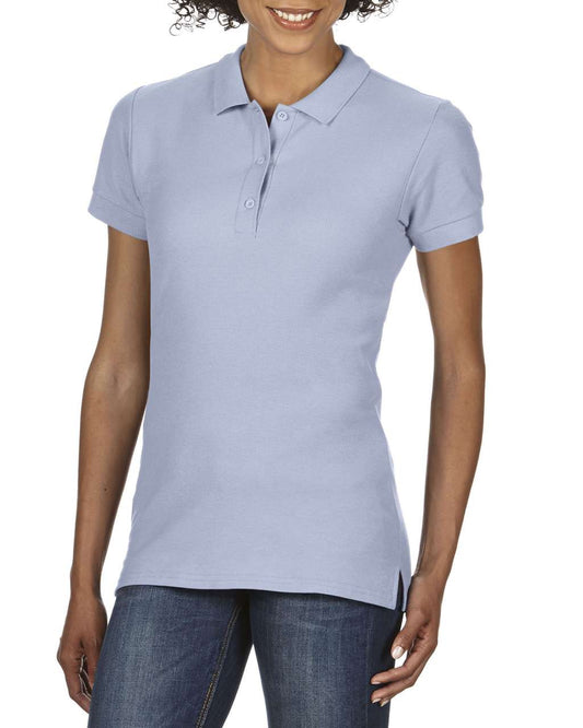 PREMIUM COTTON ®  LADIES' DOUBLE PIQUÉ POLO - Light Blue - Main