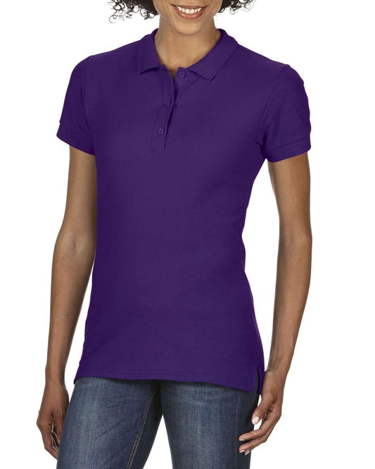 PREMIUM COTTON ®  LADIES' DOUBLE PIQUÉ POLO - Purple - Main