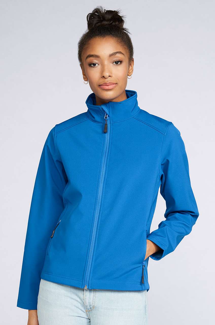HAMMER LADIES SOFTSHELL JACKET - Safety Green - modelimageurl