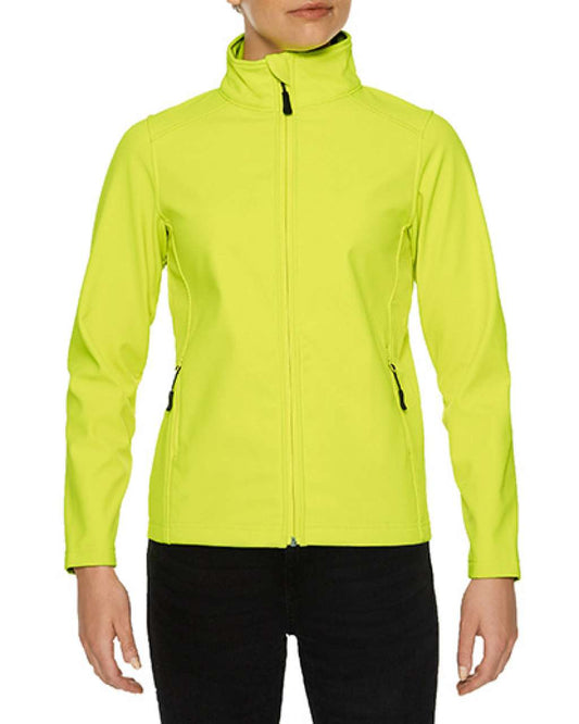 HAMMER LADIES SOFTSHELL JACKET - Safety Green - colorimageurl