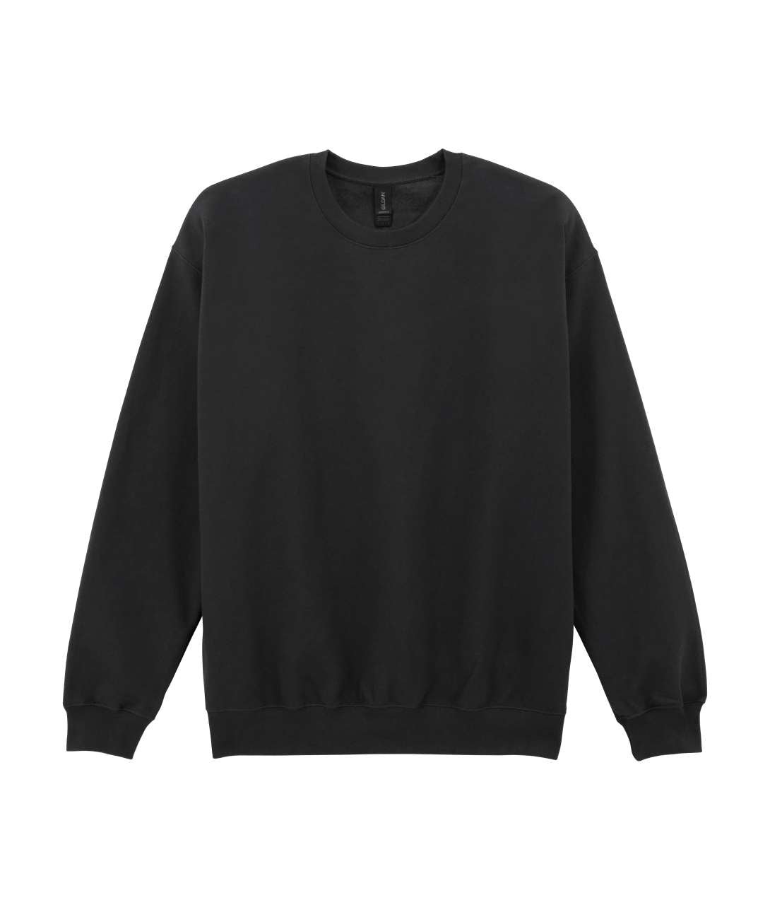 SOFTSTYLE® MIDWEIGHT FLEECE ADULT CREWNECK - Black - colorimageurl