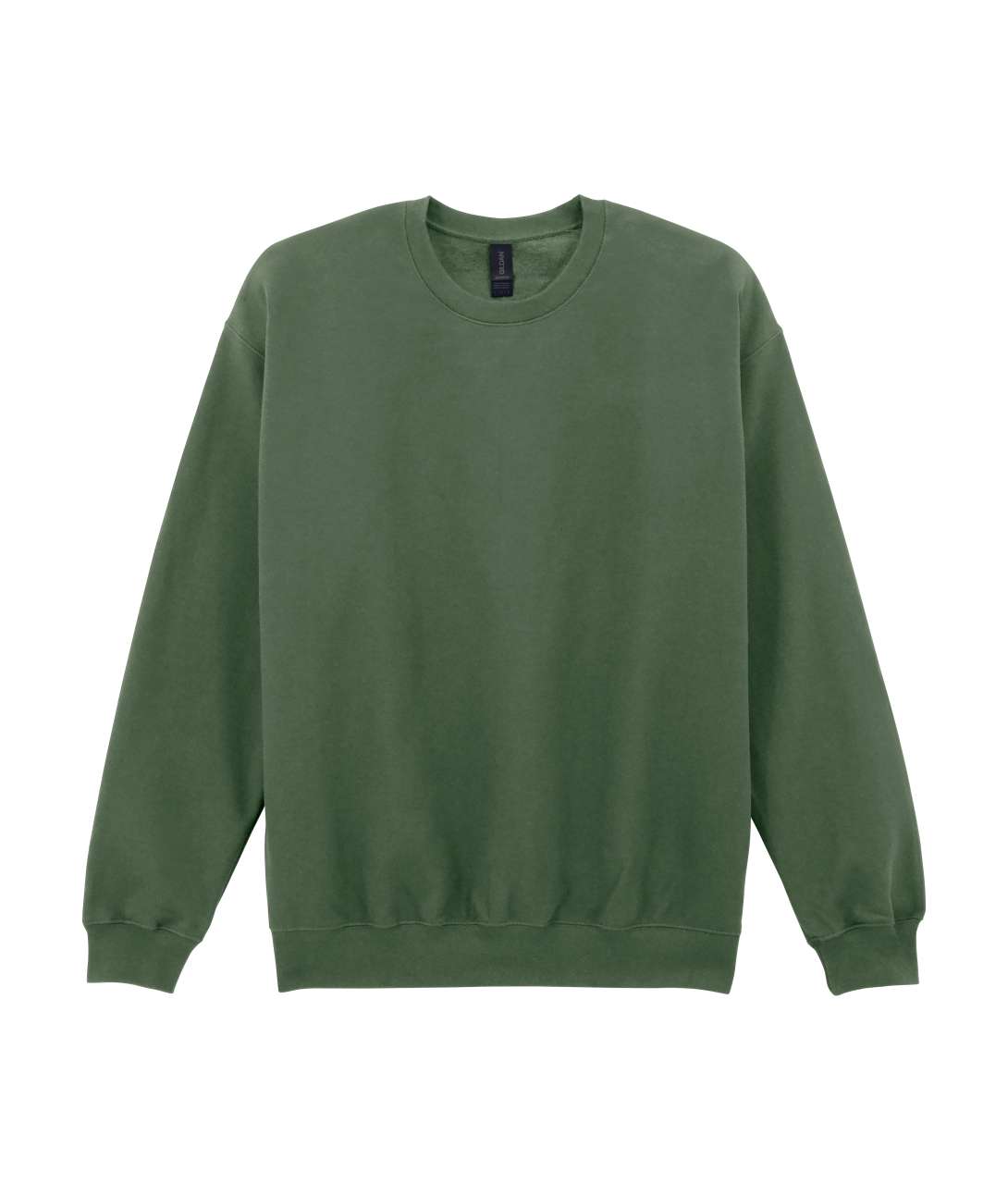 SOFTSTYLE® MIDWEIGHT FLEECE ADULT CREWNECK - Military Green - colorimageurl