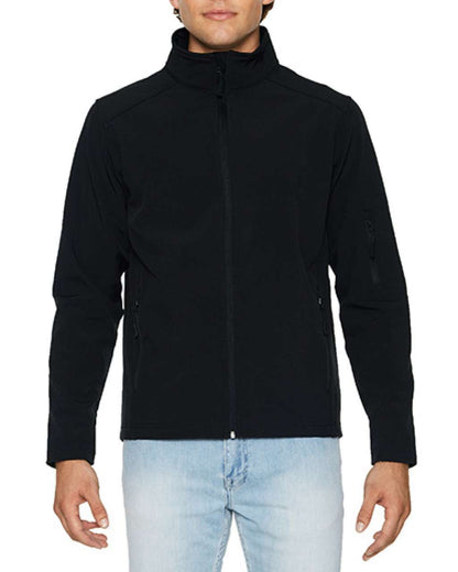 HAMMER UNISEX SOFTSHELL JACKET - Black - colorimageurl