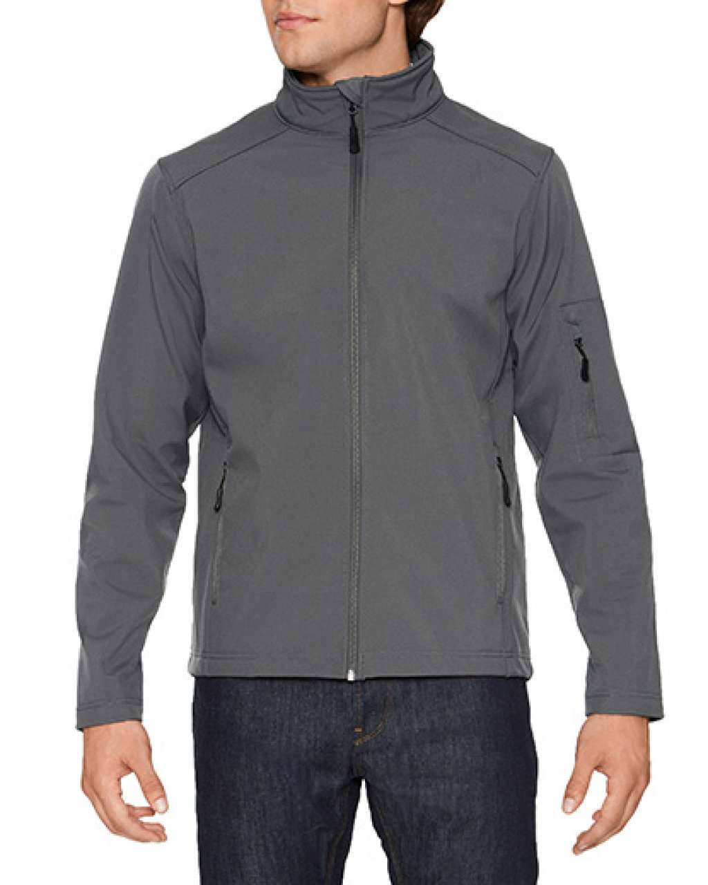 HAMMER UNISEX SOFTSHELL JACKET - Charcoal - colorimageurl