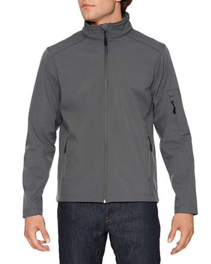 HAMMER UNISEX SOFTSHELL JACKET - Charcoal - colorimageurl