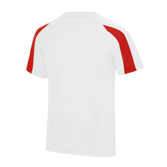 KIDS CONTRAST COOL T - Arctic White/Sapphire Blue - colorimageurl