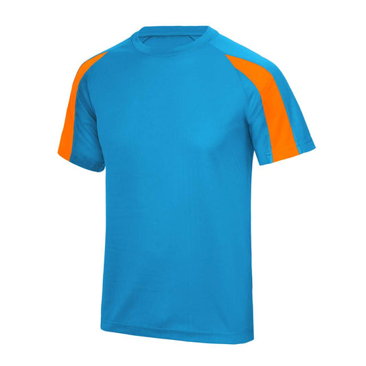 KIDS CONTRAST COOL T - Sapphire Blue/Electric Orange - colorimageurl