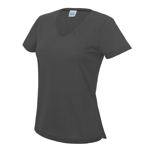 V NECK WOMEN'S COOL T - Charcoal - Main
