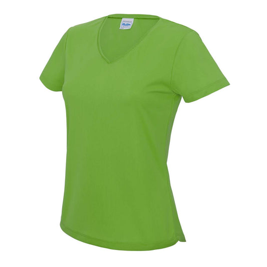 V NECK WOMEN'S COOL T - Lime Green - Main