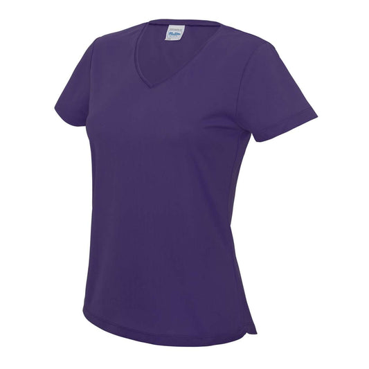 V NECK WOMEN'S COOL T - Purple - Main