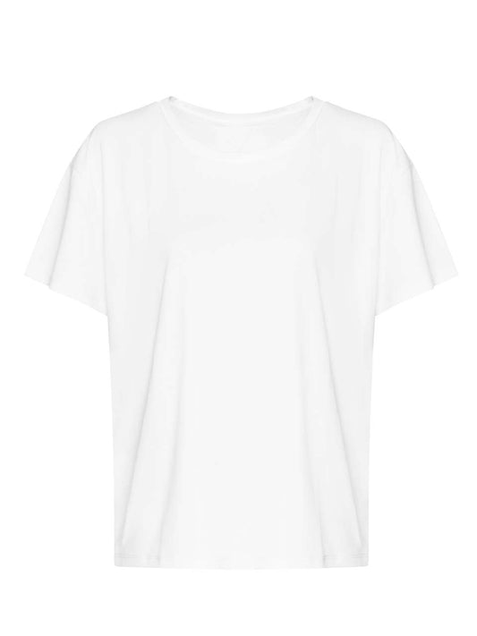 WOMEN'S OPEN BACK T - Arctic White - colorimageurl