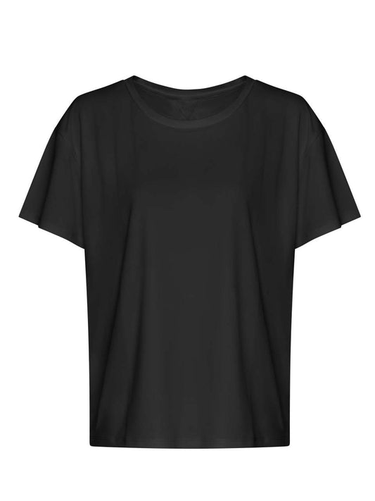 WOMEN'S OPEN BACK T - Jet Black - colorimageurl