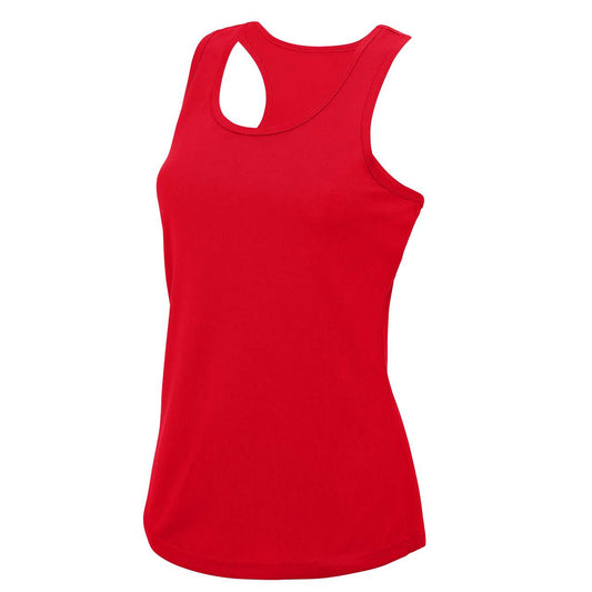 WOMEN'S COOL VEST - Fire Red - colorimageurl