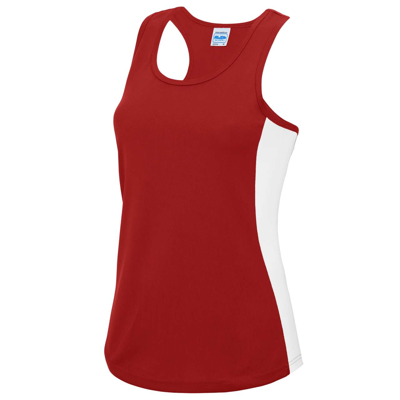 WOMEN'S COOL CONTRAST VEST - Arctic White/French Navy - Model