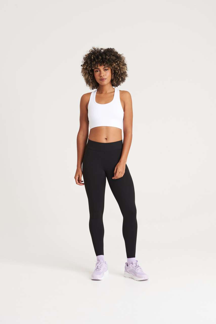 WOMEN'S COOL SPORTS CROP TOP - Arctic White - modelimageurl