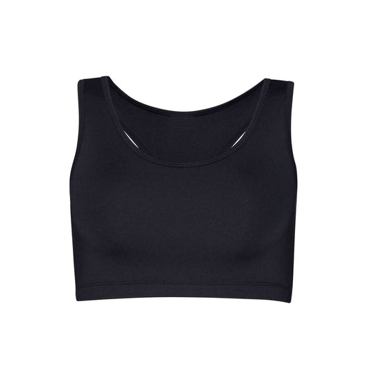 WOMEN'S COOL SPORTS CROP TOP - Jet Black - colorimageurl