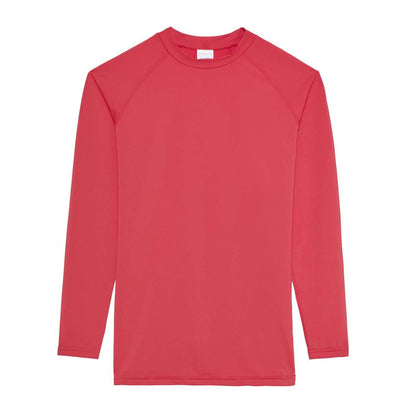 MEN'S COOL LONG SLEEVE BASE LAYER - Fire Red - Main