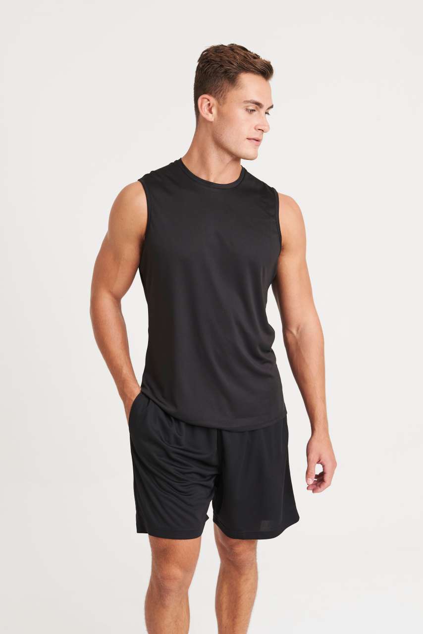 MENS COOL SMOOTH SPORTS VEST - Arctic White - modelimageurl