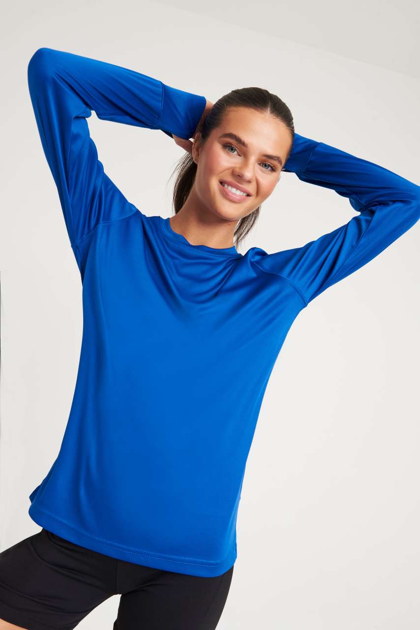 LONG SLEEVE ACTIVE T - Royal Blue - modelimageurl