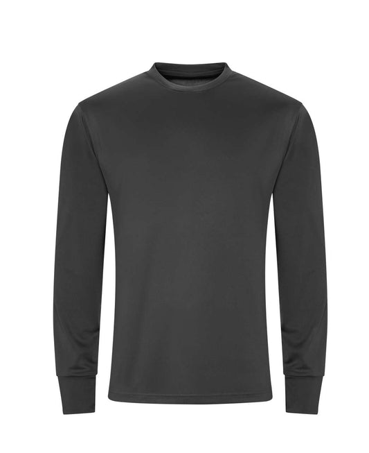 LONG SLEEVE ACTIVE T - Charcoal - colorimageurl