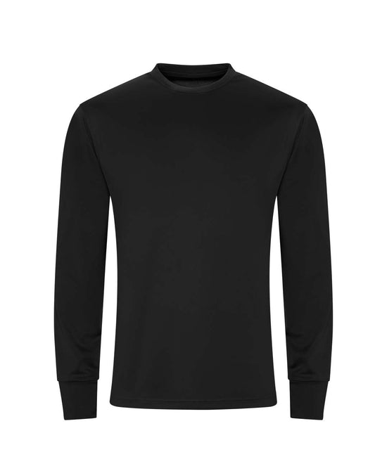 LONG SLEEVE ACTIVE T - Jet Black - colorimageurl