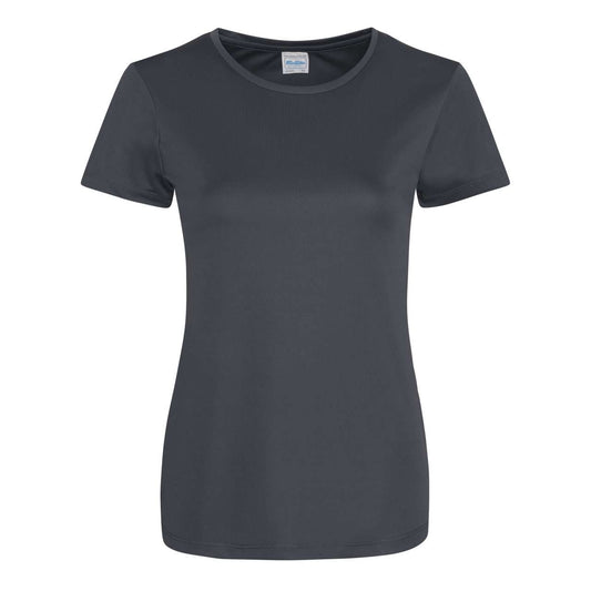 WOMEN'S COOL SMOOTH T - Charcoal - colorimageurl