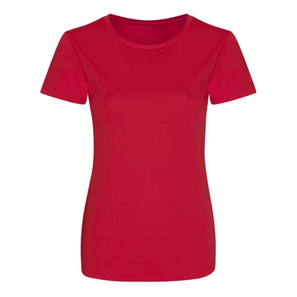 WOMEN'S COOL SMOOTH T - Fire Red - colorimageurl