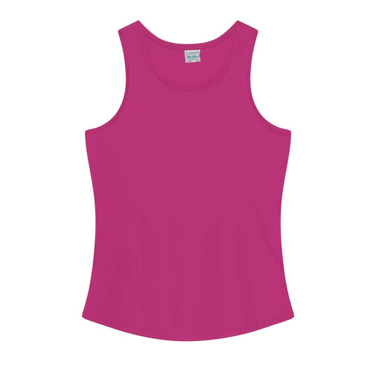 WOMEN'S COOL SMOOTH SPORTS VEST - Hot Pink - colorimageurl