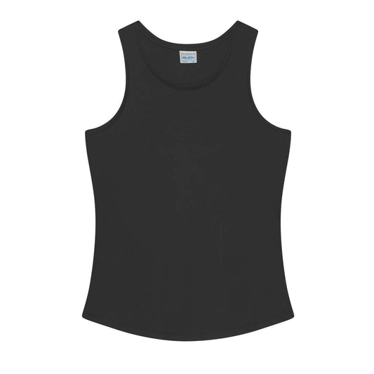 WOMEN'S COOL SMOOTH SPORTS VEST - Jet Black - colorimageurl