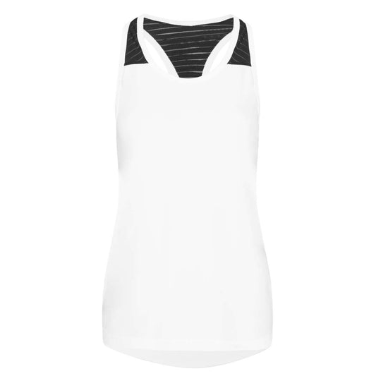 WOMEN'S COOL SMOOTH WORKOUT VEST - Arctic White/Jet Black - colorimageurl