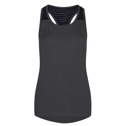 WOMEN'S COOL SMOOTH WORKOUT VEST - Charcoal/Jet Black - colorimageurl