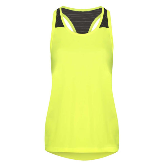 WOMEN'S COOL SMOOTH WORKOUT VEST - Electric Yellow/Jet Black - colorimageurl