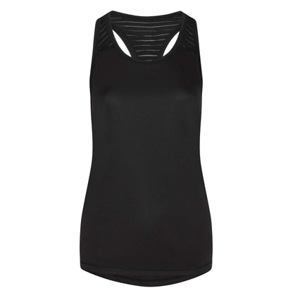 WOMEN'S COOL SMOOTH WORKOUT VEST - Jet Black/Jet Black - colorimageurl